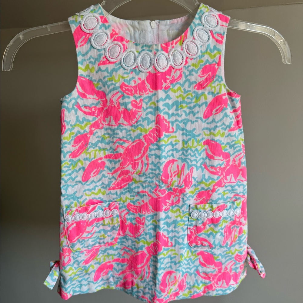 Lilly Pulitzer Classic Little Girl’s Shift in Pop Up Lobstah Roll